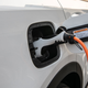 A photo of the charging port on the Kia Sorento plug-in hybrid SUV